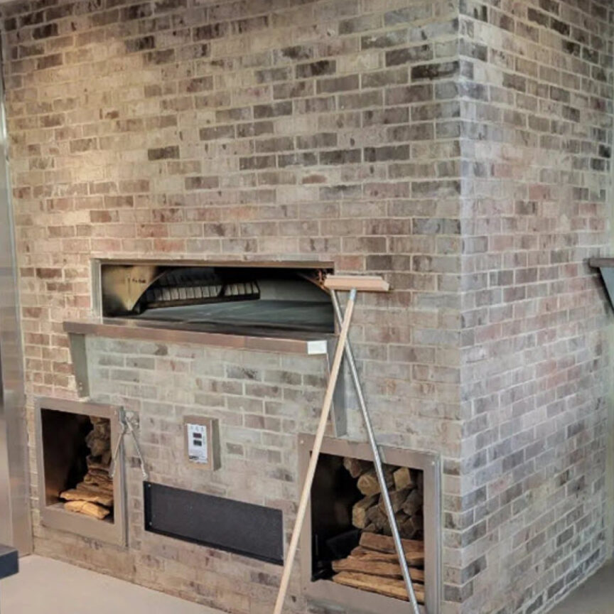 custom brickoven installation