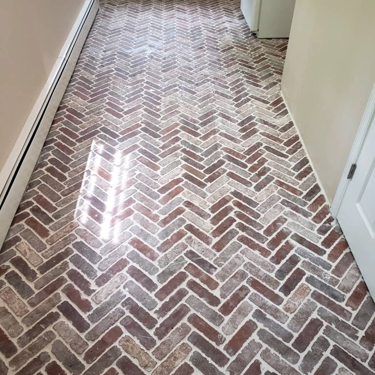 herringbone tile installation